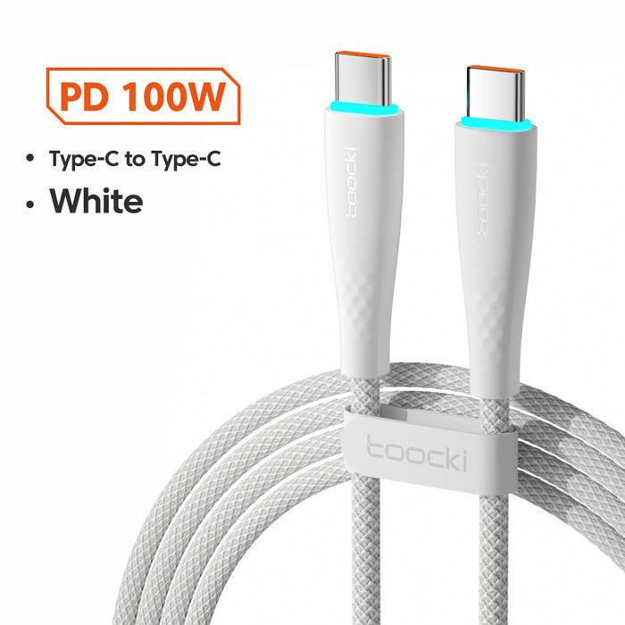 USB Type C To USB C Cable 100W 66W Fast Charging - photo 4
