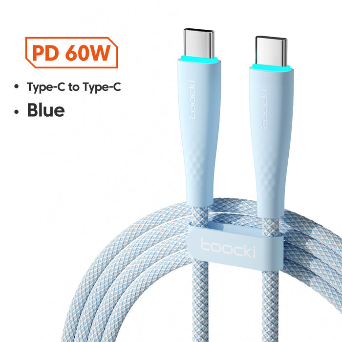 USB Type C To USB C Cable 100W 66W Fast Charging - photo 7