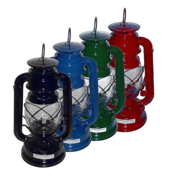 21st Century 10" Hurricane Lantern Globrite Oil/Kerosene Camping Lantern Assorted Colors