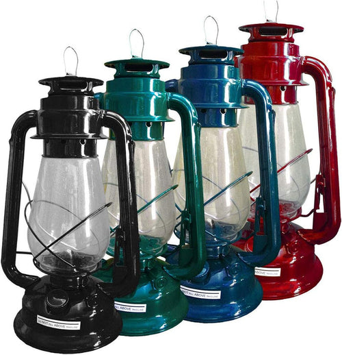 21st Century Hurricane Lantern Assorted 12" & Crown Lamp Oil Emergency Bundle