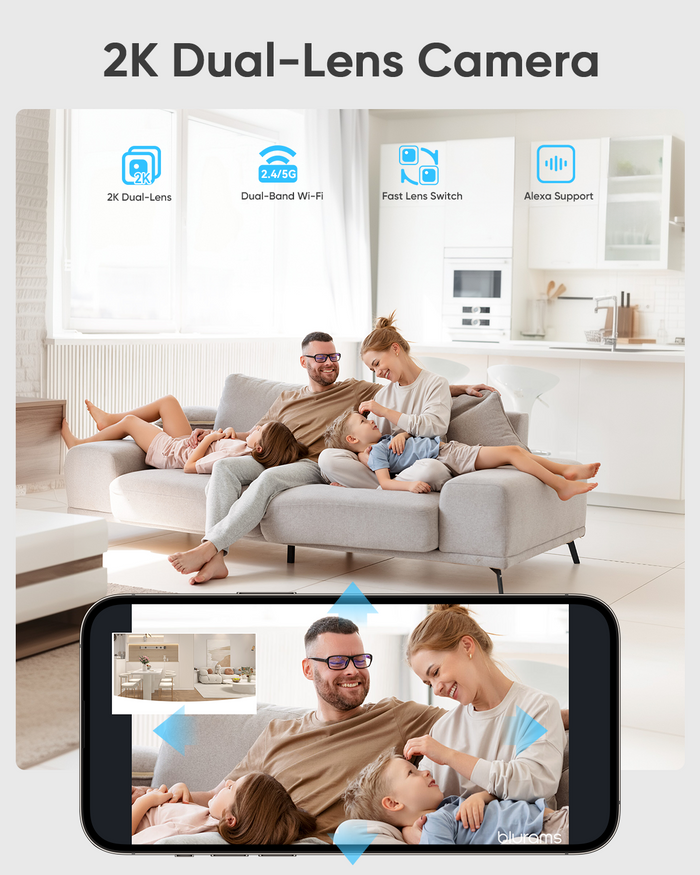 2K FHD Dual Lens Camera