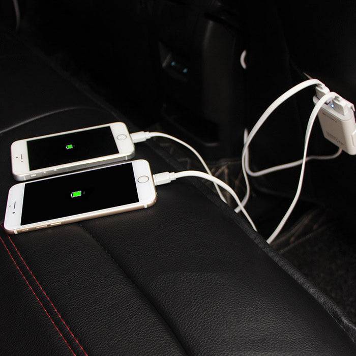 4-Port Usb Car Charger 6.8A Car Cigarette Lighter One With Two Car Charger