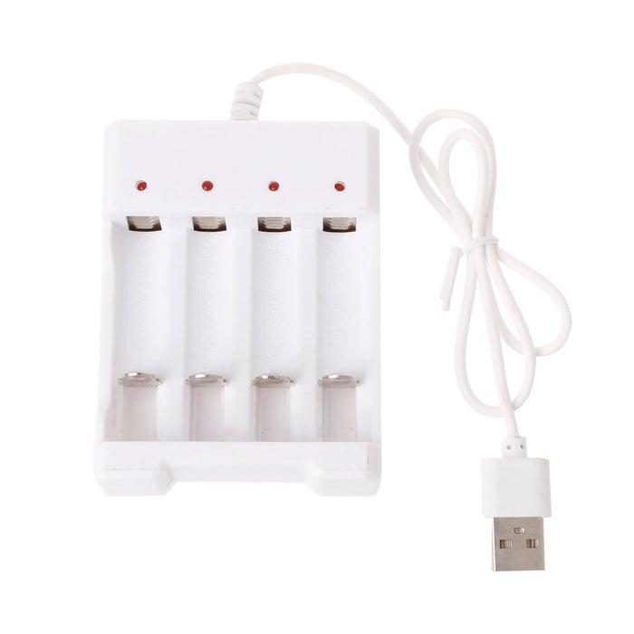 4-Slot USB Charger for 1.2V Rechargeable Batteries