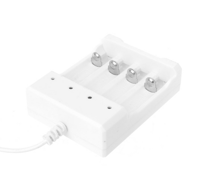 4-Slot USB Charger for 1.2V Rechargeable Batteries