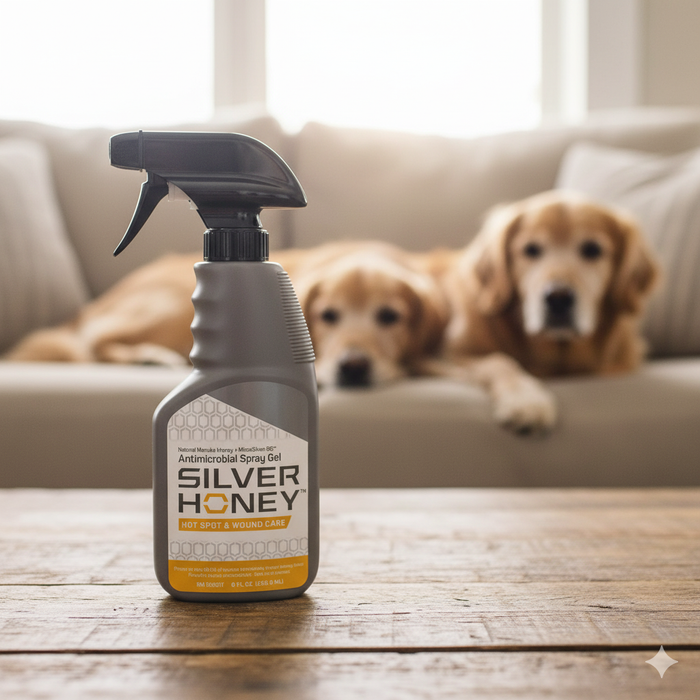Absorbine Silver Honey Hot Spot & Wound Pet Care Spray Gel Antibiotic-Free 8 oz. 3-Pack