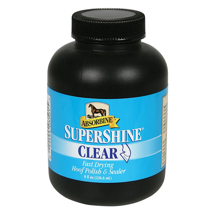 Absorbine SuperShine Hoof High Gloss Polish & Sealer 8 oz. Made in USA Absorbine