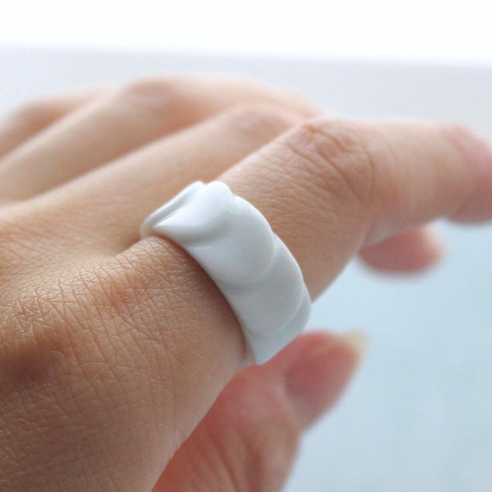 [ACCESSORY] SASKIA DIEZ DRAKE RING NO.2 (WHITE) | 2016/ | IMARI-ARITA WARES