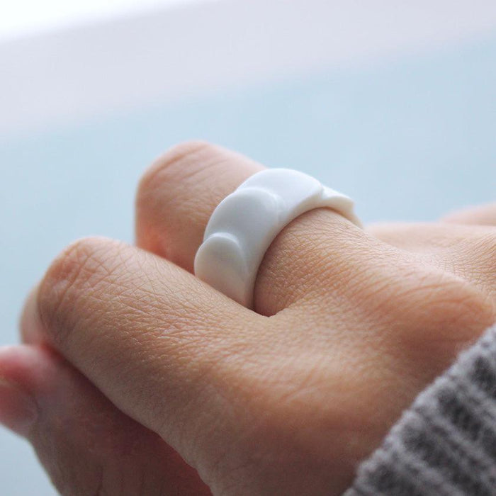 [ACCESSORY] SASKIA DIEZ DRAKE RING NO.2 (WHITE) | 2016/ | IMARI-ARITA WARES