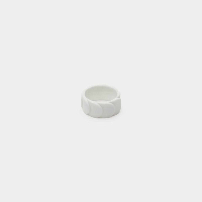 [ACCESSORY] SASKIA DIEZ DRAKE RING NO.2 (WHITE MATTE) | 2016/ | IMARI-ARITA WARES