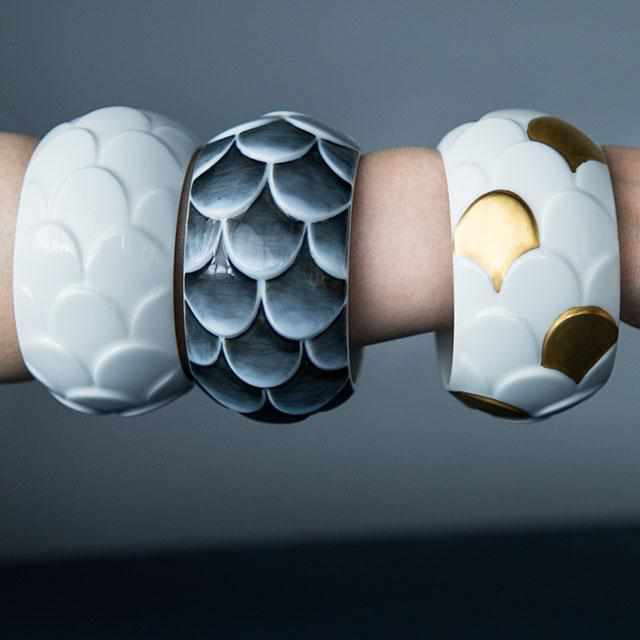 [ACCESSORY] SASKIA DIEZ JEWELRY BOX SINGLE (WHITE MATTE) | 2016/ | IMARI-ARITA WARES