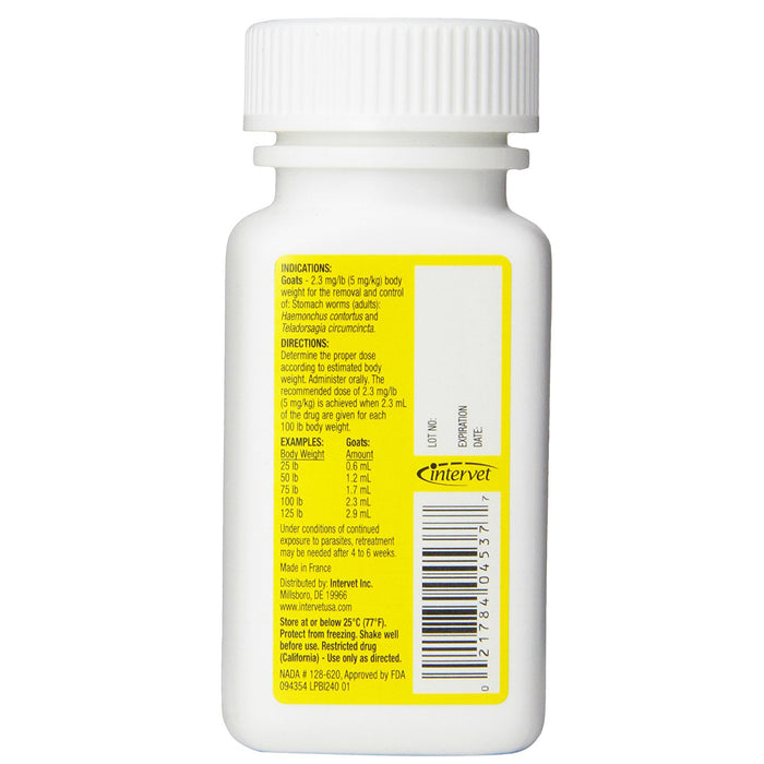 Adult Safe-Guard Goat Wormer Fenbendazole 125ml 2-pack
