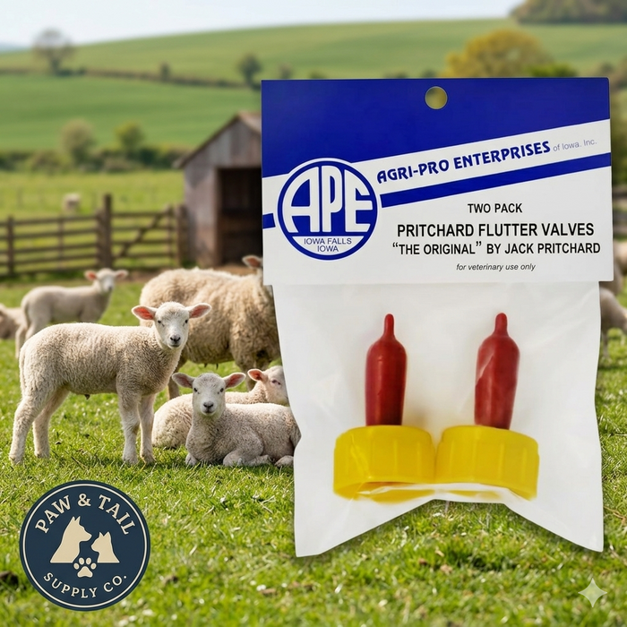 Agri-Pro Pritchard Nipple Teat 2-Pack with Flutter Valve for Livestock Lamb Feeding