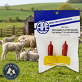 Agri-Pro Pritchard Nipple Teat 2-Pack with Flutter Valve for Livestock Lamb Feeding