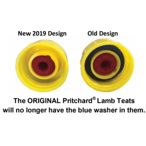 Agri-Pro Pritchard Nipple Teat 2-Pack with Flutter Valve for Livestock Lamb Feeding