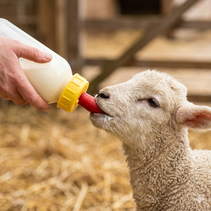 Agri-Pro Pritchard Nipple Teat 2-Pack with Flutter Valve for Livestock Lamb Feeding