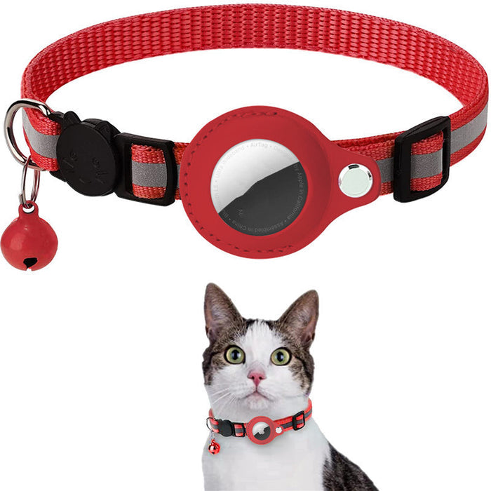 Reflective Collar Waterproof Holder Case For Airtag Air Tag Airtags Protective Cover Cat Dog Kitten Puppy Nylon Collar - photo 8