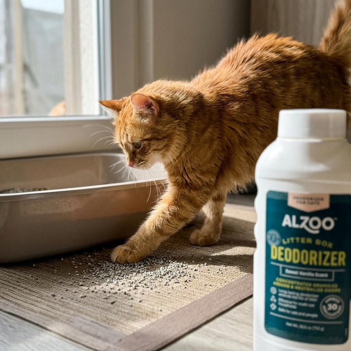 Alzoo Cat Litter Deodorizer Fragrant Sweet Vanilla Granules 26.6 oz. 2-Pack