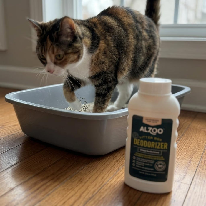 Alzoo Cat Litter Deodorizer Fragrant Sweet Vanilla Granules 26.6 oz. 2-Pack