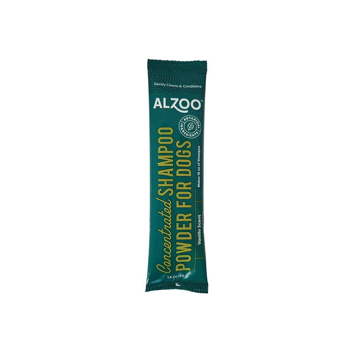 ALZOO Reusable Dog Shampoo Bottle & Vanilla Powder Shampoo Bundle Set