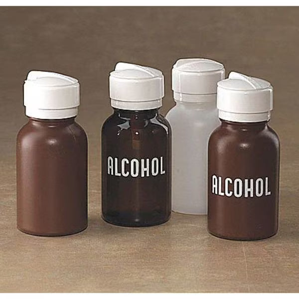Amber Alcohol Dispensing Bottle Refillable Dispenser 8oz Bundle 3-Pack