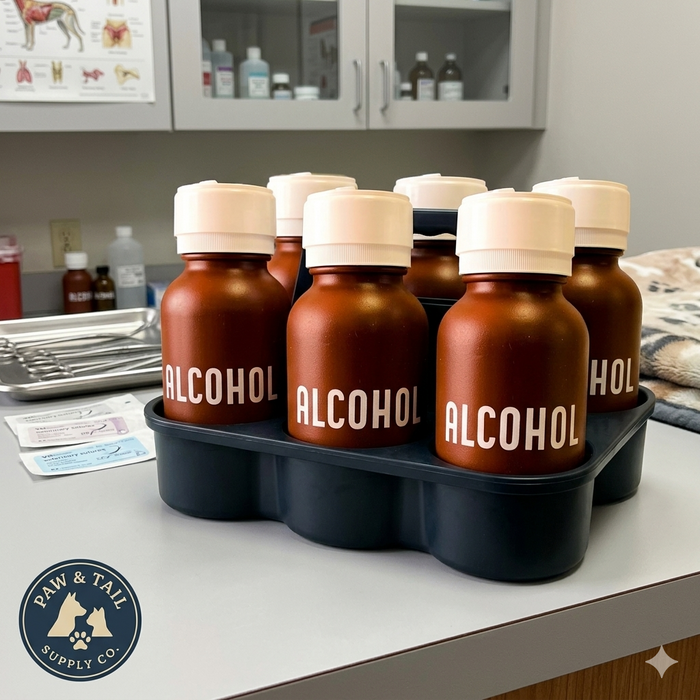 Amber Alcohol Dispensing Bottle Refillable Dispenser 8oz Bundle 6-Pack