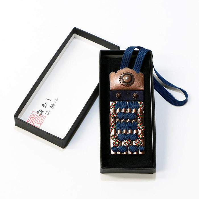 [AMULET] KAZARI KOYOROI® MINI COPPER (DARK NAVY BRAID) | Art Armor| Kyoto Armor