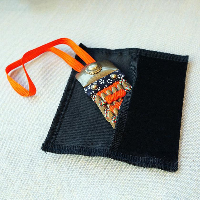 [AMULET] KAZARI KOYOROI® MINI GOLD (RED BRAID) | Art Armor| Kyoto Armor