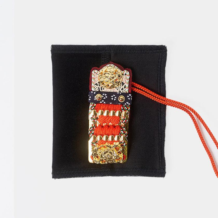 [AMULET] KAZARI KOYOROI® MINI GOLDLEAF (RED BRAID) | Art Armor| Kyoto Armor