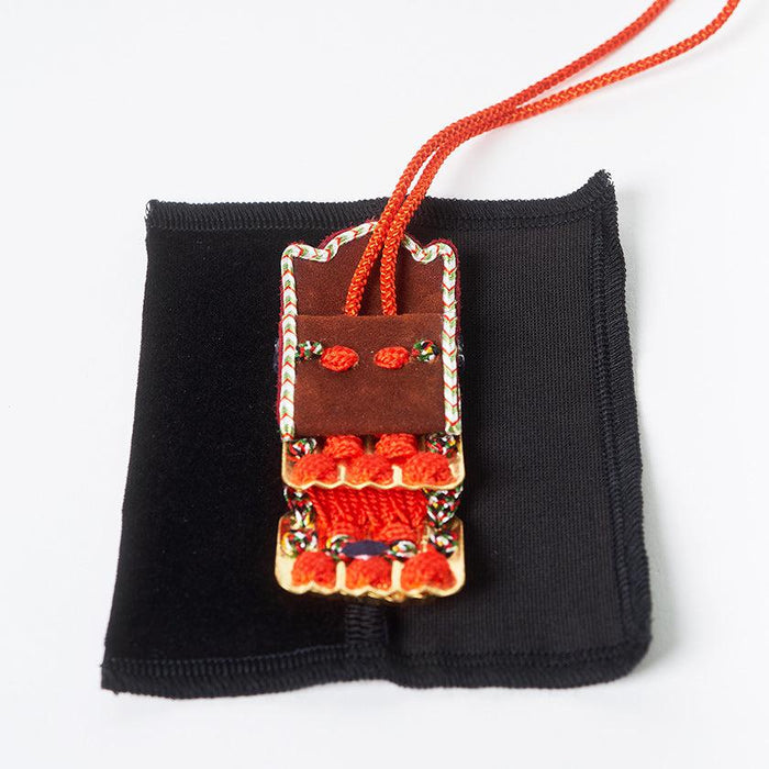 [AMULET] KAZARI KOYOROI® MINI GOLDLEAF (RED BRAID) | Art Armor| Kyoto Armor