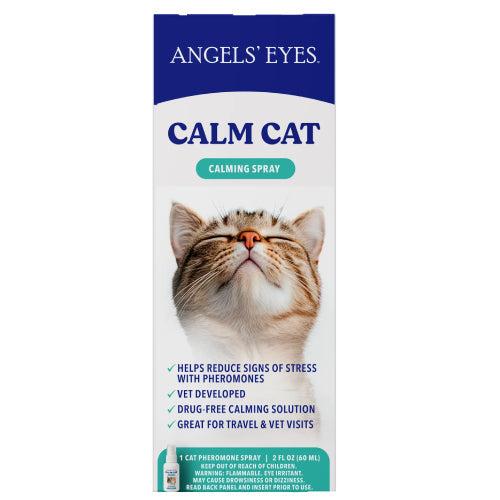 Angels' Eyes Calm Cat Calming Spray 2 fl oz. Pheromone Spray for Cats Stress Relief