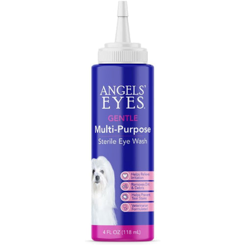 Angels' Eyes Sterile Eye Wash for Dogs & Cats Multi Purpose Eye Cleaner 4 oz.