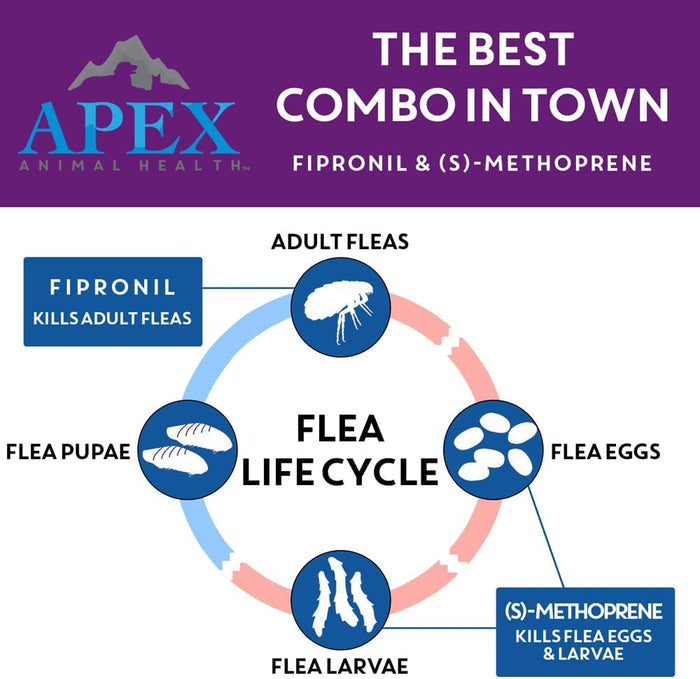 Apex Plus Flea & Tick Treatment for Large Dogs 45-88 lbs 3-Month Supply
