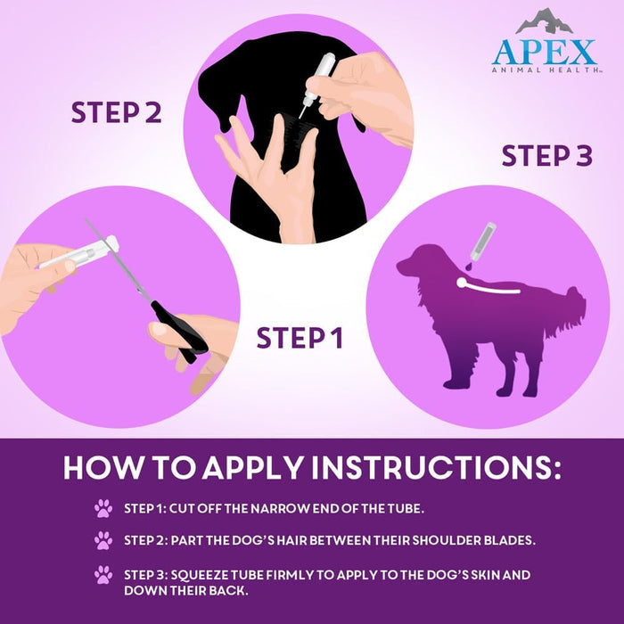 Apex Plus Flea & Tick Treatment for Large Dogs 45-88 lbs 3-Month Supply