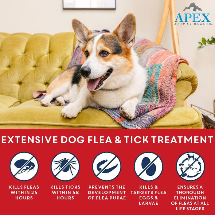 Apex Plus Flea & Tick Treatment for XLarge Dogs 89-132 lbs 3-Month Supply