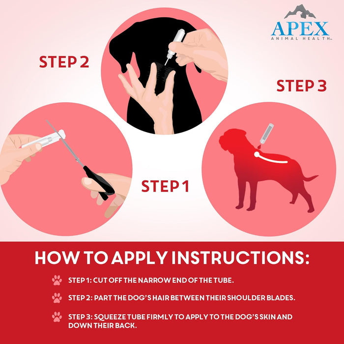 Apex Plus Flea & Tick Treatment for XLarge Dogs 89-132 lbs 3-Month Supply