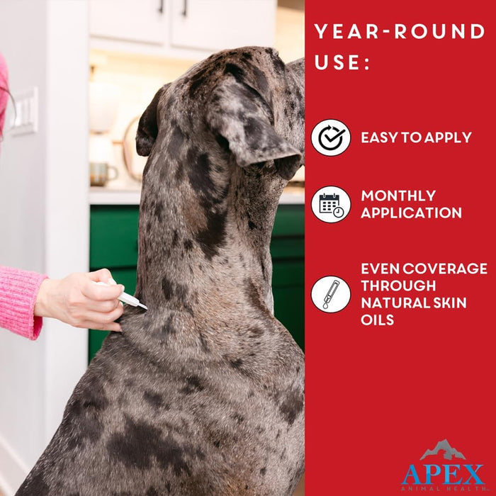 Apex Plus Flea & Tick Treatment for XLarge Dogs 89-132 lbs 3-Month Supply