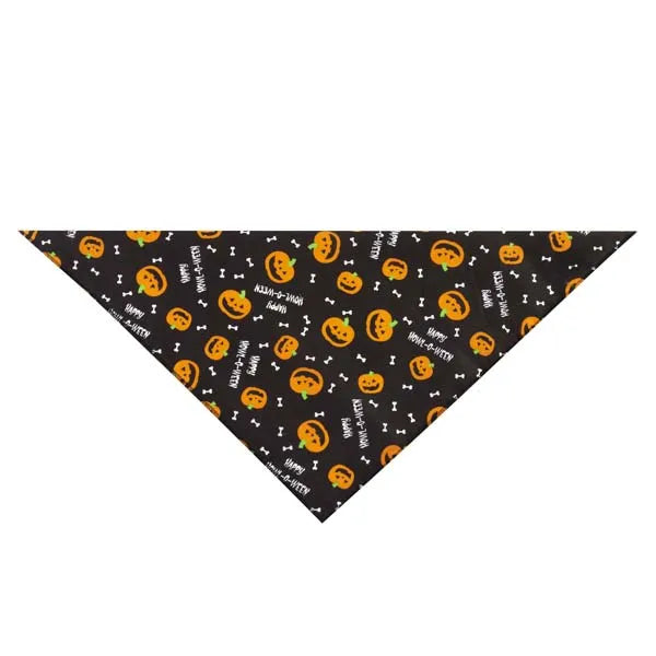 Aria Halloween Dog Bandana Pumpkin Bone Howl-O-Ween Pet Accessory 4-Pack