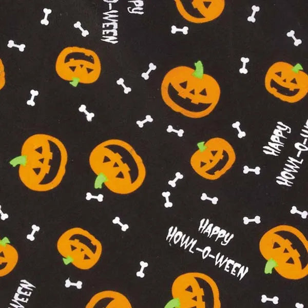 Aria Halloween Dog Bandana Pumpkin Bone Howl-O-Ween Pet Accessory 4-Pack