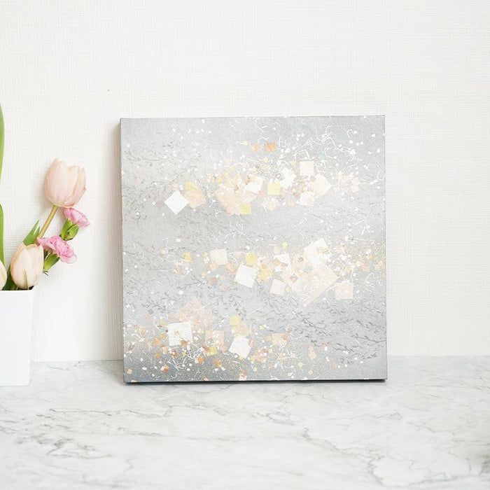 [ARTPANEL] WINTER GIN-KARAKUSA (ARABESQUE) L | GOLD AND SILVER DECORATIVE WORK| IPPINSHU