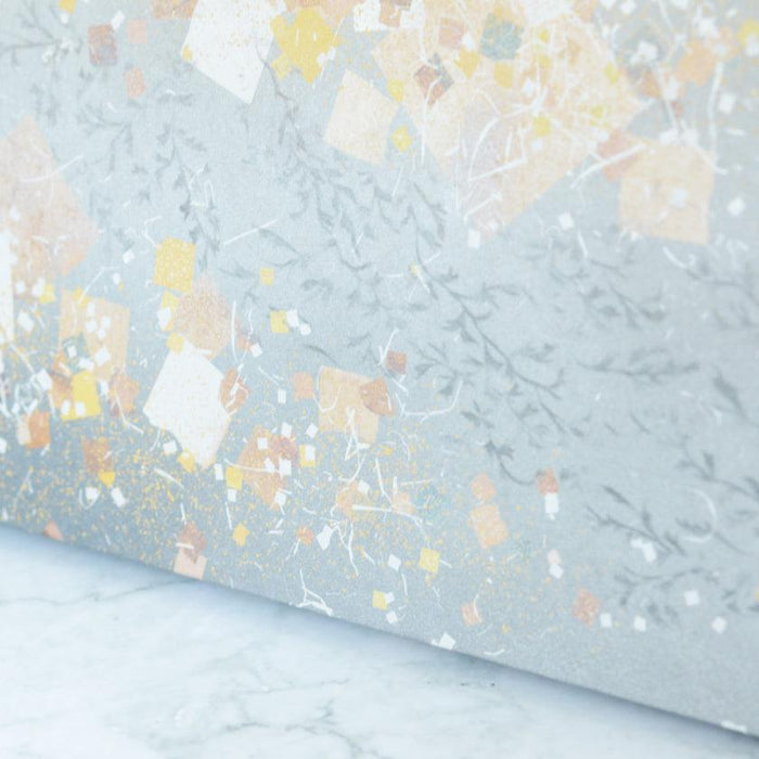 [ARTPANEL] WINTER GIN-KARAKUSA (ARABESQUE) L | GOLD AND SILVER DECORATIVE WORK| IPPINSHU
