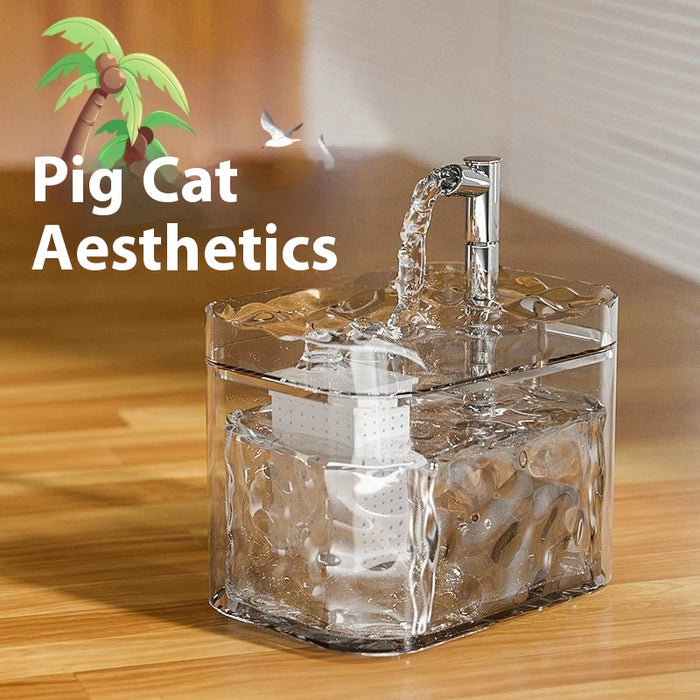 Cat Water Fountain Automatic Circulation Flow Water Fountain Kitten Drinking Water Apparatus - photo 3