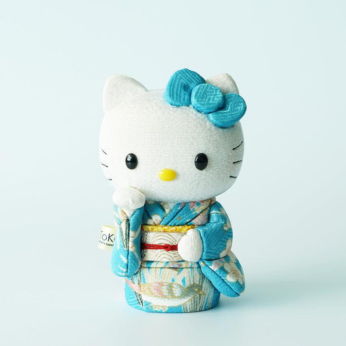 Hello Kitty doll in blue kimono, Edo art doll | Japan, Kakinuma Dolls