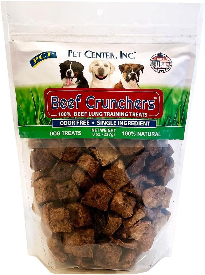 Beef Cat Pci Crunchers Lung Bites Dog Treats (8oz)