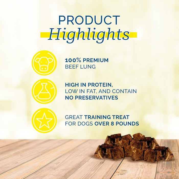 Beef Cat Pci Crunchers Lung Bites Dog Treats (8oz)