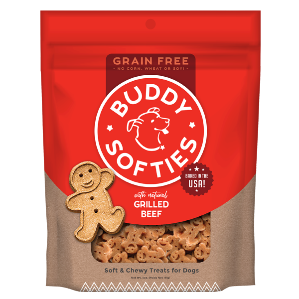 Beef Grain Free Dog Buddy Softies Treats (5oz)