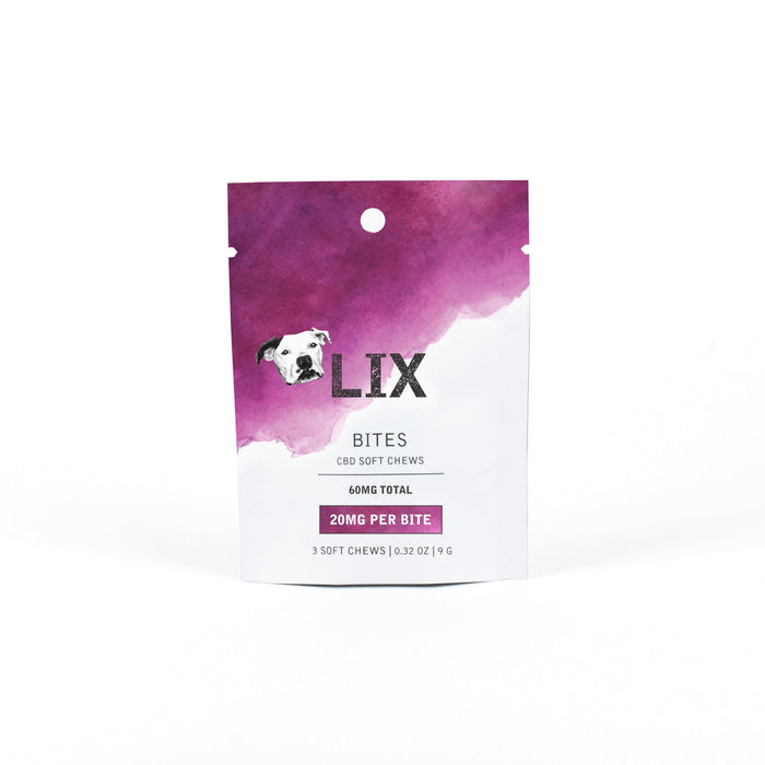 LIX 20MG CBD trial BITES for pets supporting inflammation balance and mobility support