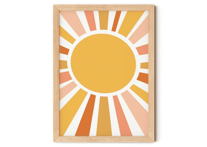 Boho Sun Print.