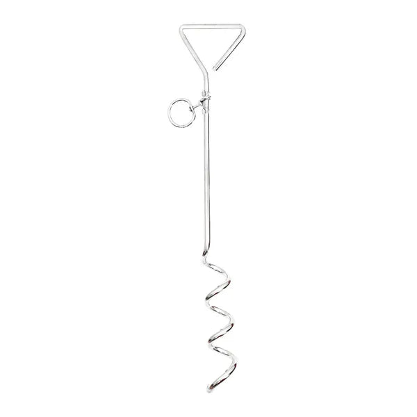 Boss Pet Spiral Dog Tie Out Stake Heavy Duty Ground Anchor 18-Inch