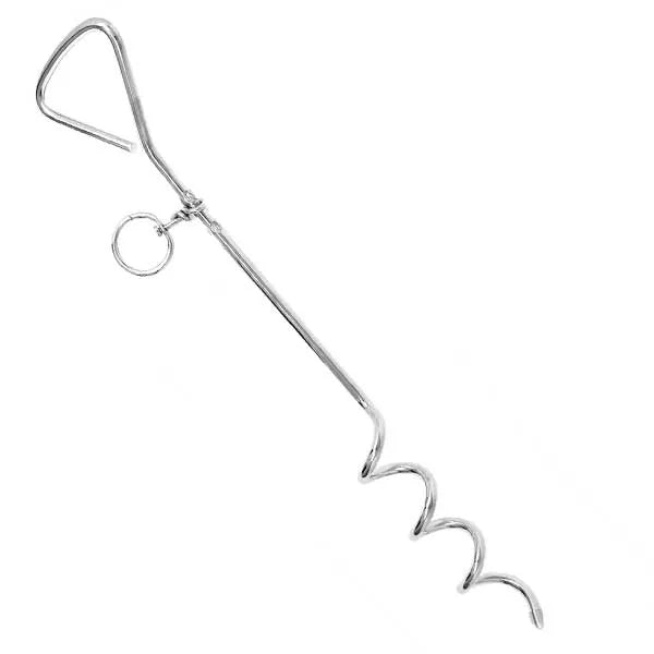Boss Pet Spiral Dog Tie Out Stake Heavy Duty Ground Anchor 18-Inch