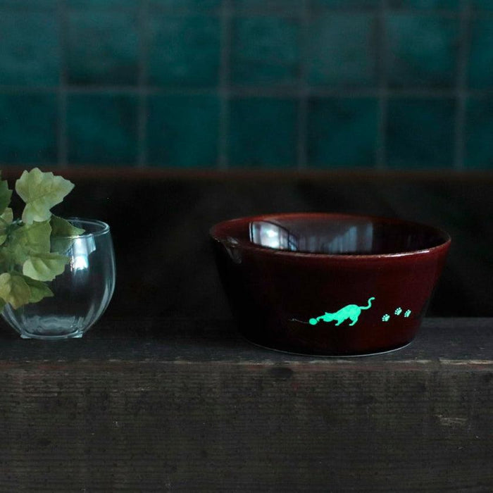 [BOWL] CAT 13 CM LUMINOUS BOWL (BROWN)  | MINO WARES | MARUMO TAKAGI